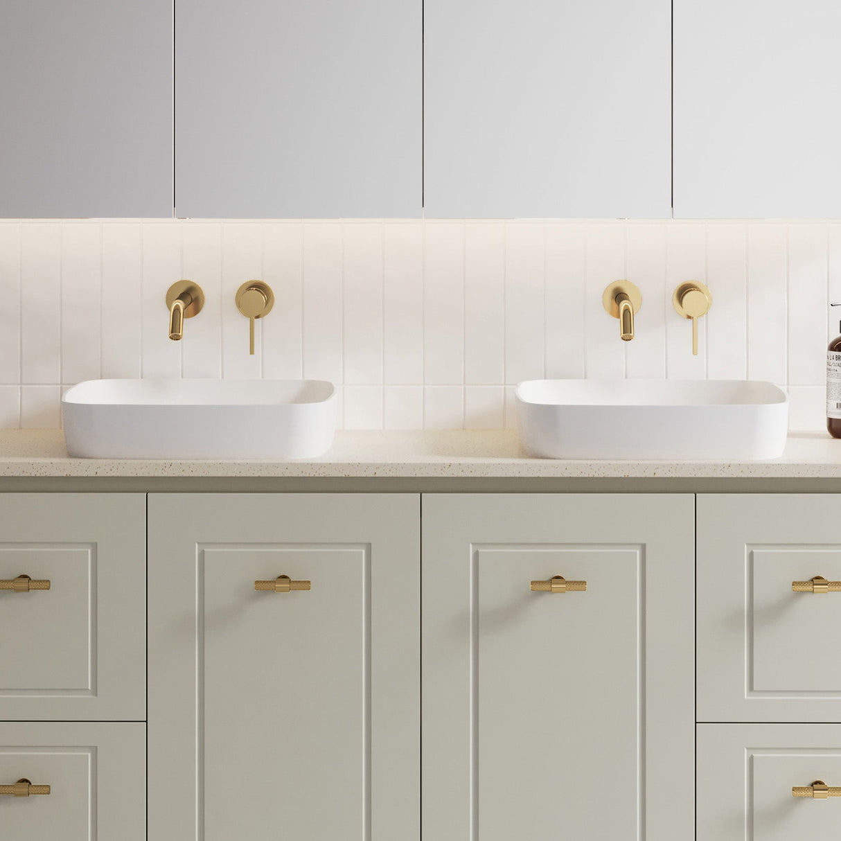 A lifestyle image of Timberline's Addison Basin 400mm White Matt