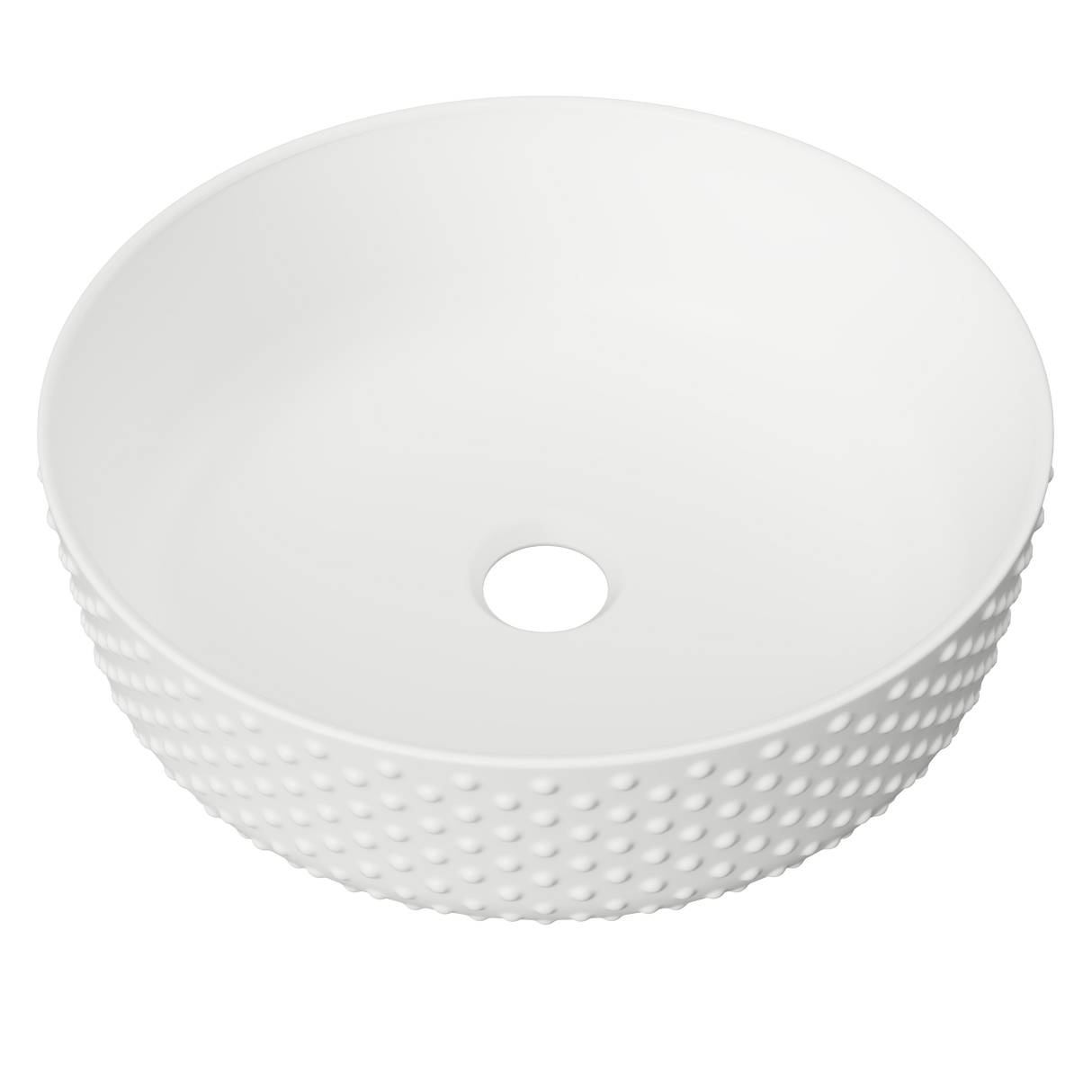 An image of Timberline's Allure Dimple Basin 360mm White Matt