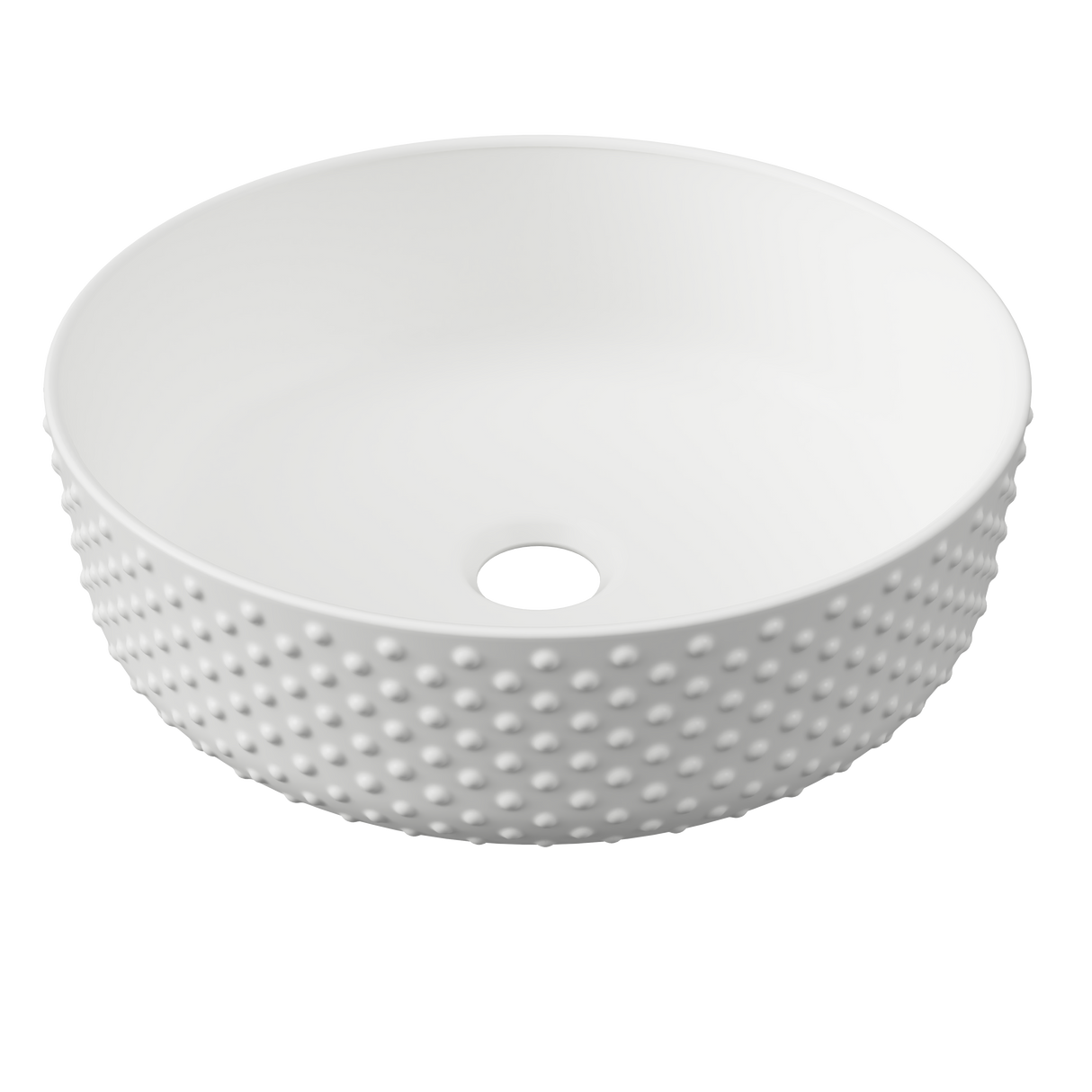 An image of Timberline's Allure Dimple Basin 360mm White Matt
