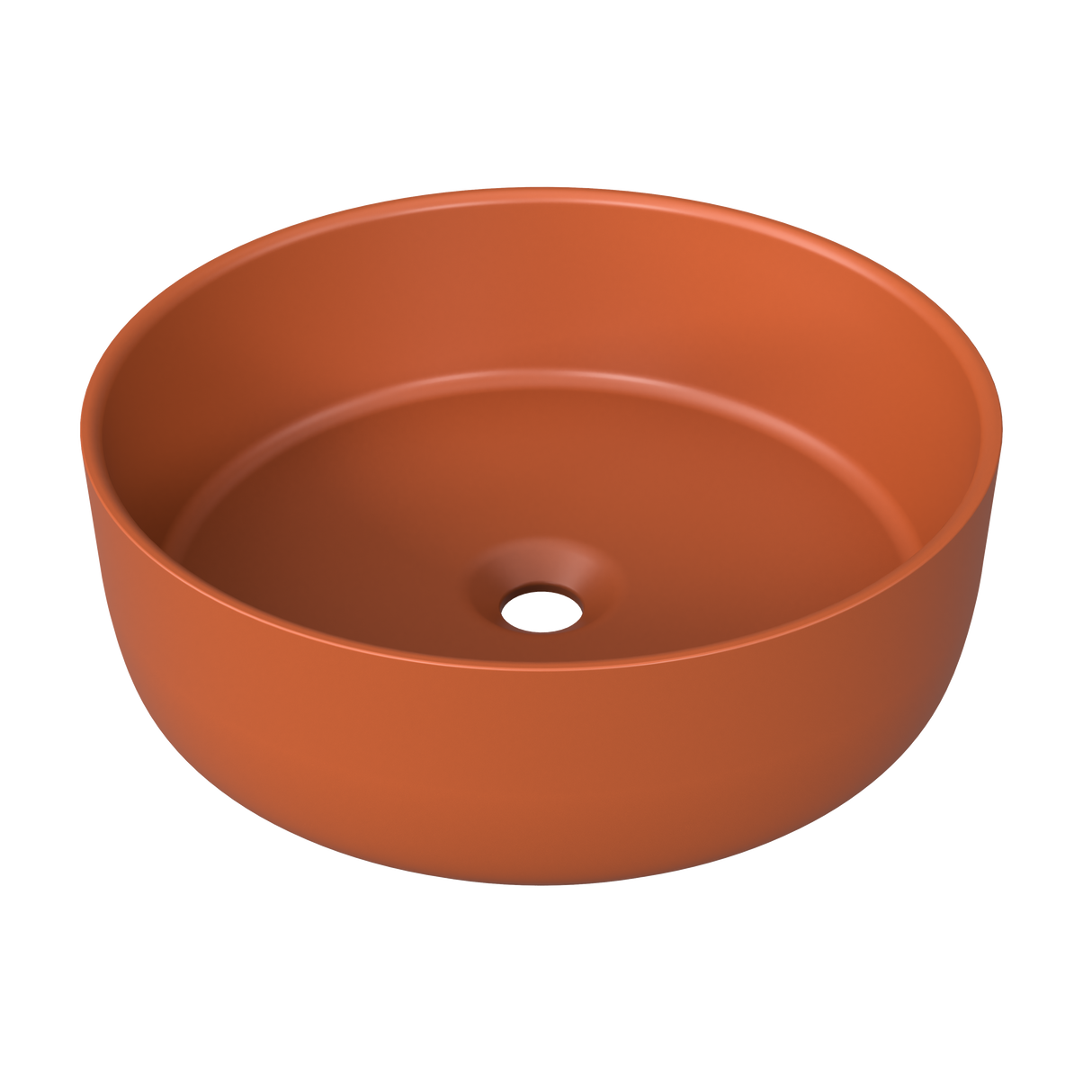 An image of Timberline's Allure Basin 360mm Terracotta Matt