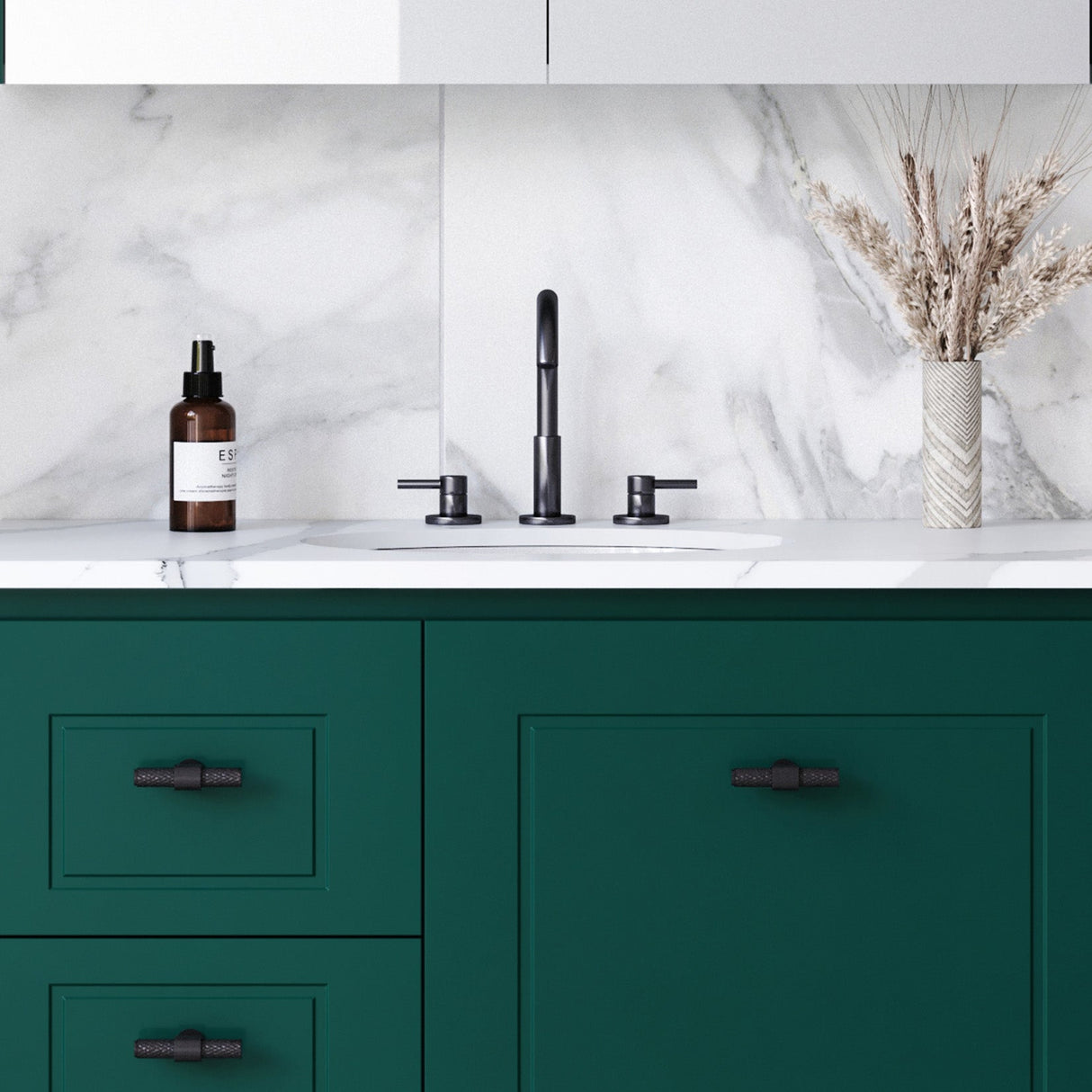 A lifestyle image of Timberline's Amara Undermount Basin 450mm White Gloss