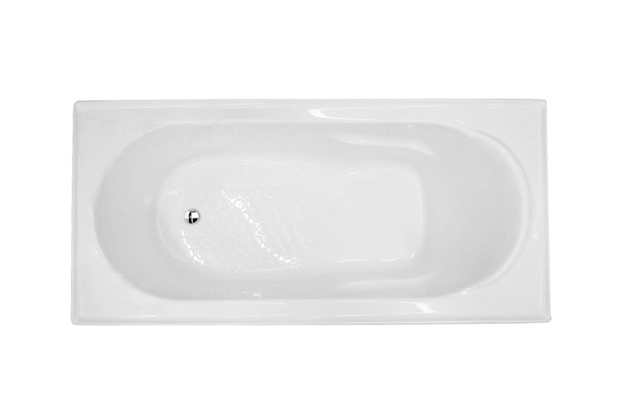 Bambino 1650 Inset Shower Bath - White
