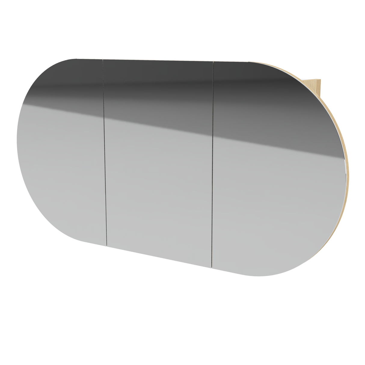 Ballad Mirror Cabinet 1200mm Three Door Platinum Collection (BAL-SC-1200-3-P)