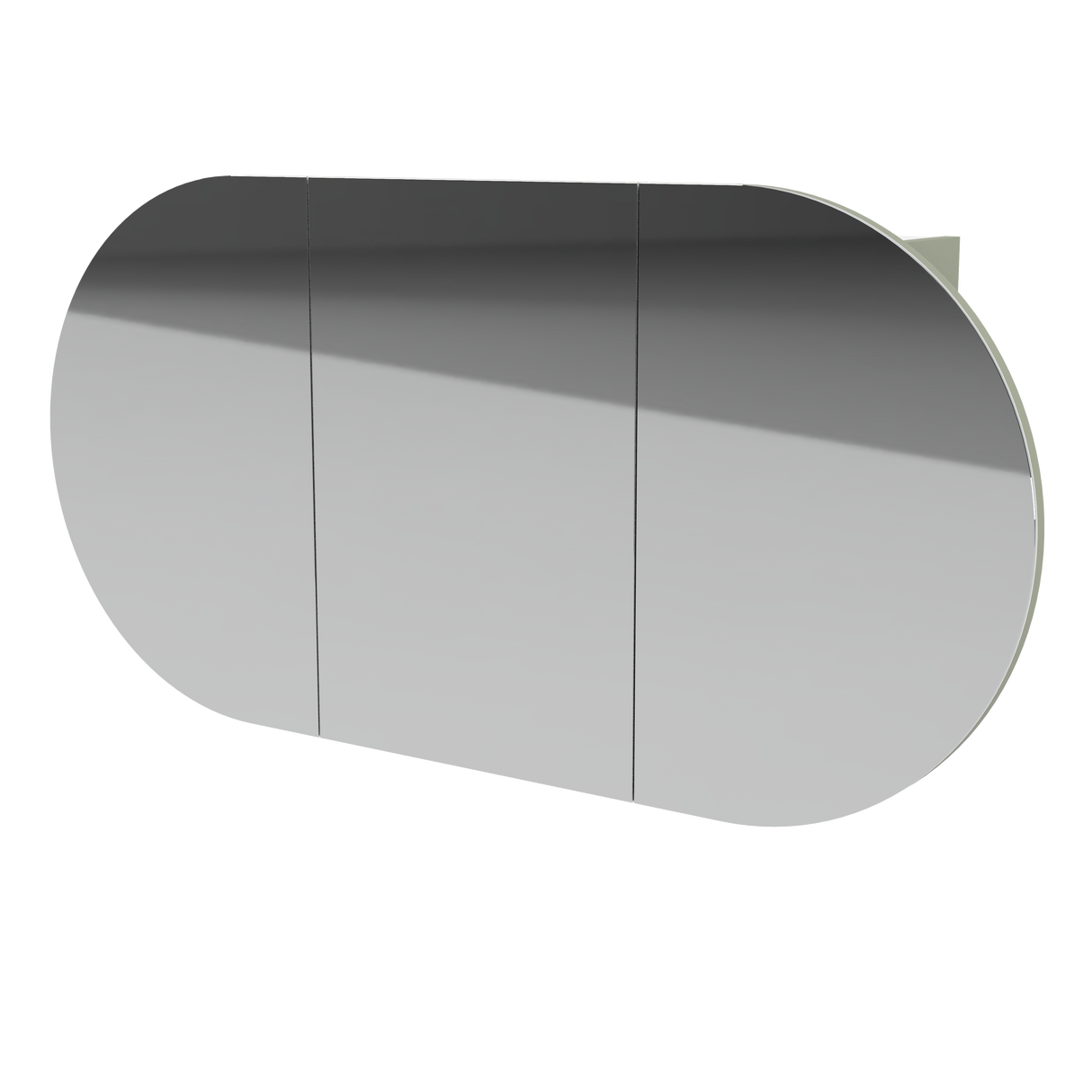 Ballad Mirror Cabinet 1200mm Three Door Gold Collection (BAL-SC-1200-3-G)