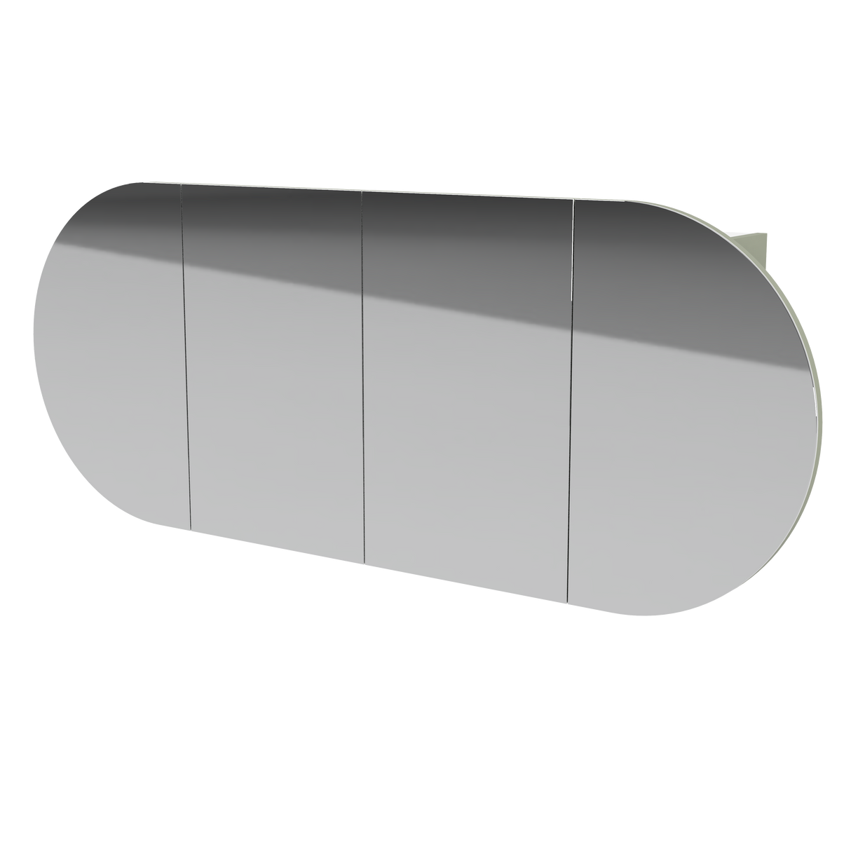 Ballad Mirror Cabinet 1500mm Four Door Platinum Collection (BAL-SC-1500-4-P)