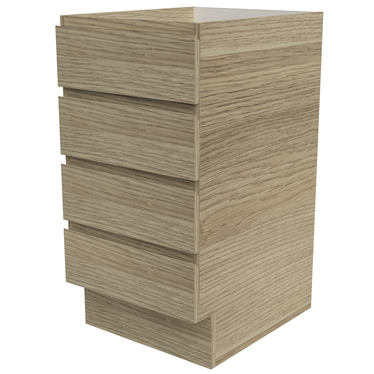 Modular Laundry Cabinet 450mm Base Unit 4 Drawers (BAS-LC-450-DR4)