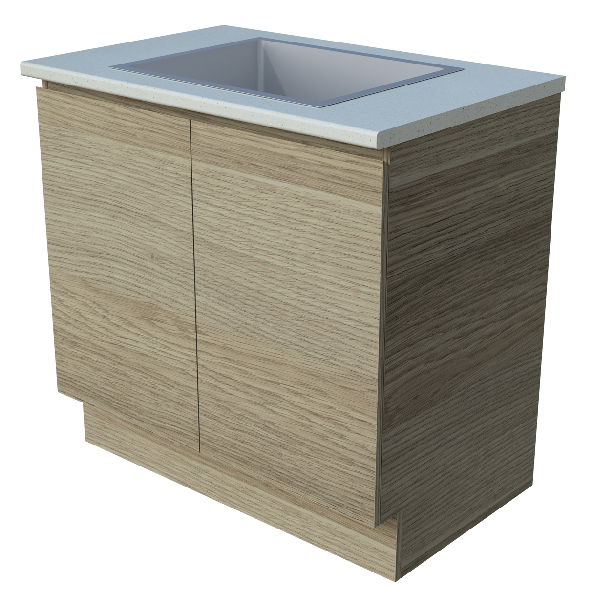 Modular Laundry 900mm x 600 Deep Combination Cabinet Top and Sink (BAS-LC-900-COMBO)