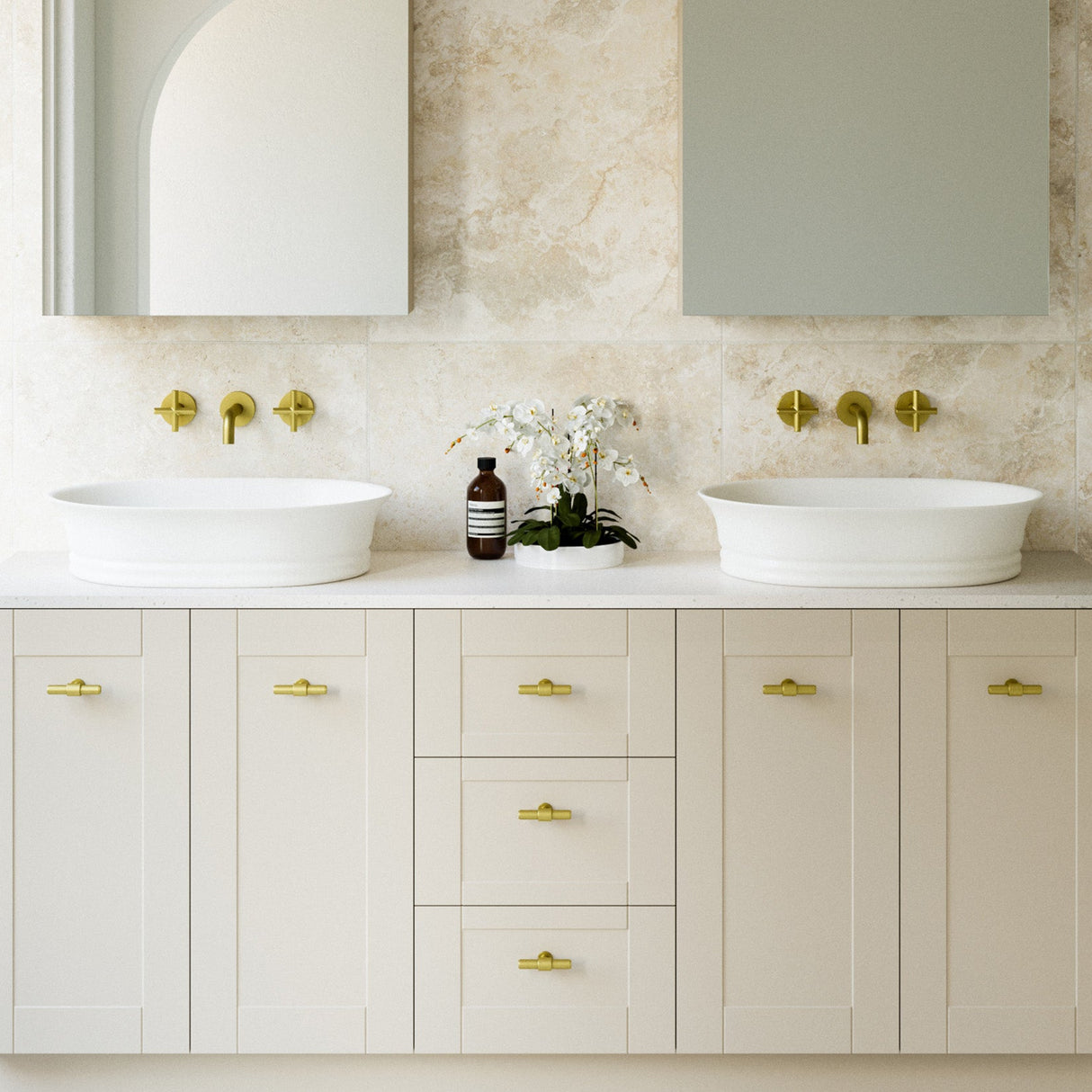 A lifestyle image of Timberline's Bonnie Basin 560mm White Matt