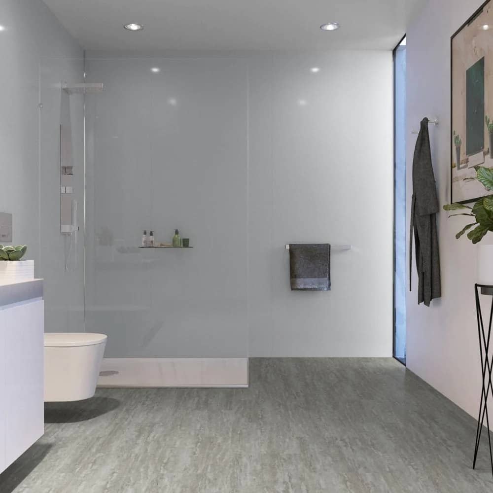 Blanco Gloss (2m) Wet Wall Panel - 2000mm (h) x 1000mm (w) x 10mm (d)