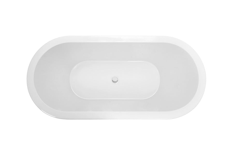 Caval 1800 Island Bath - White