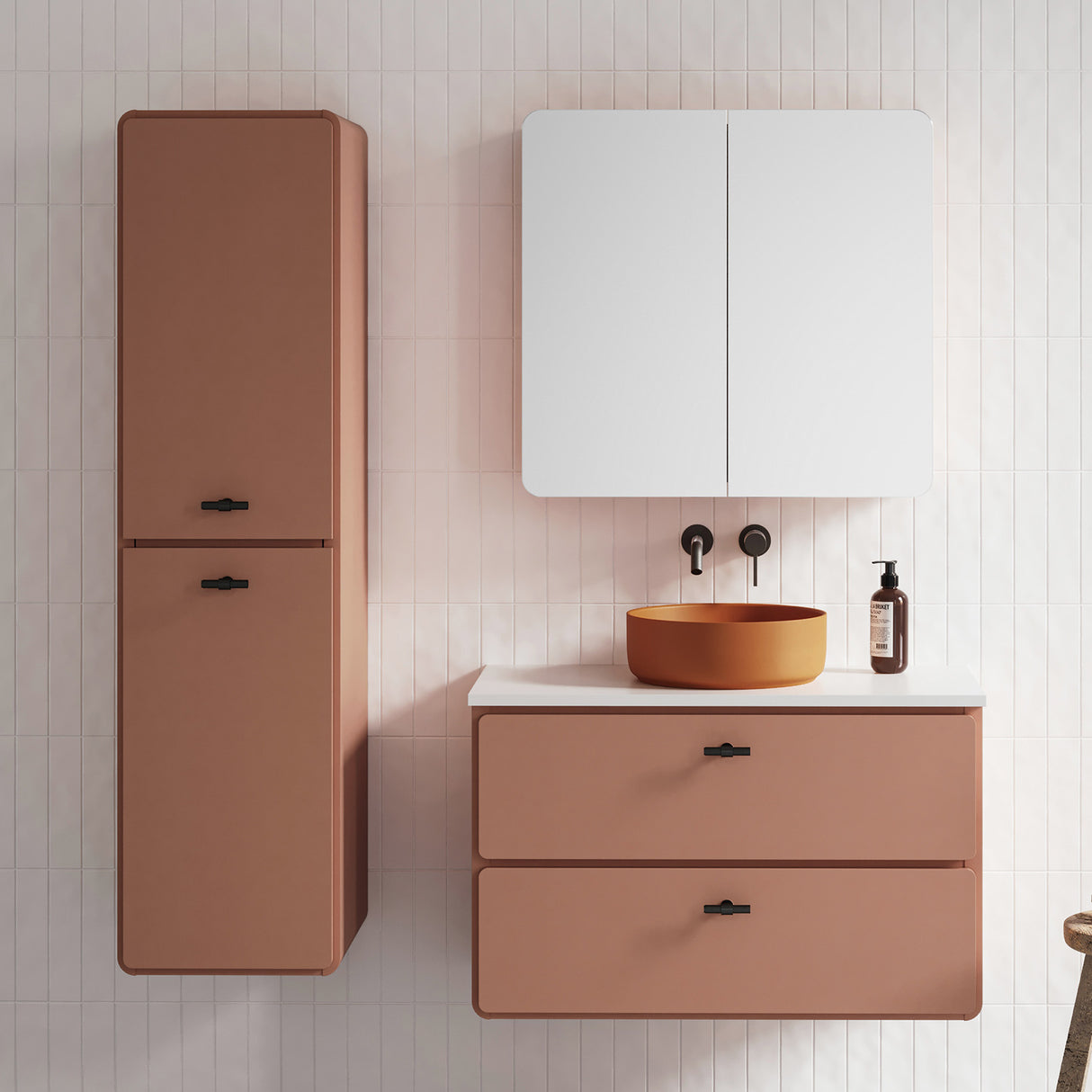 Colby Tallboy 450mm Wall Hung Gold Collection