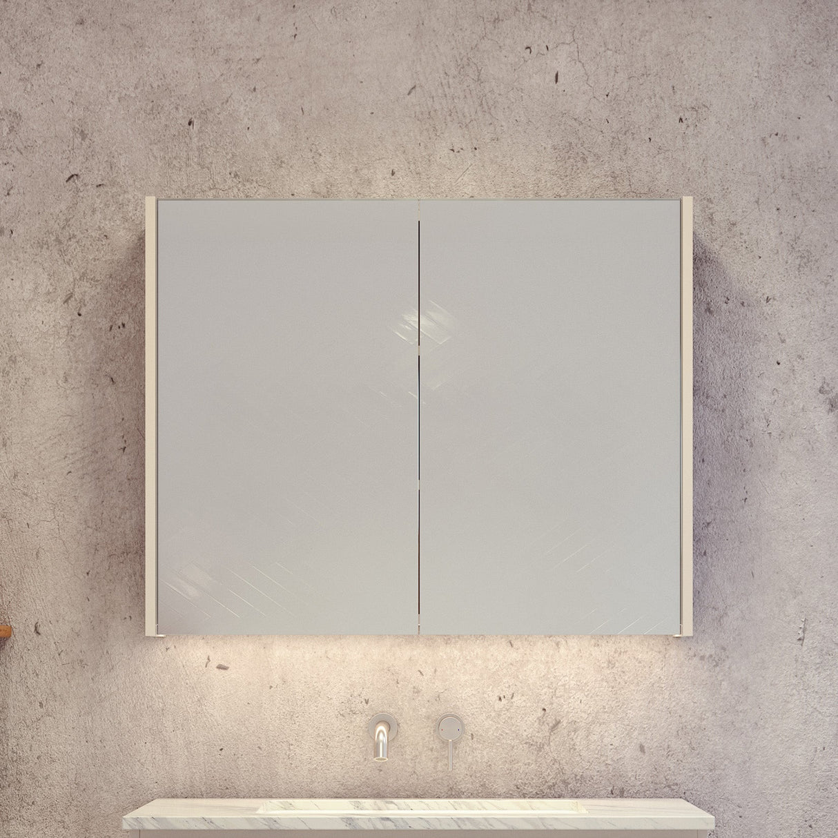 Denver Mirror Cabinet 900mm Double Door Platinum Collection (DEN-SC-900-D-P)