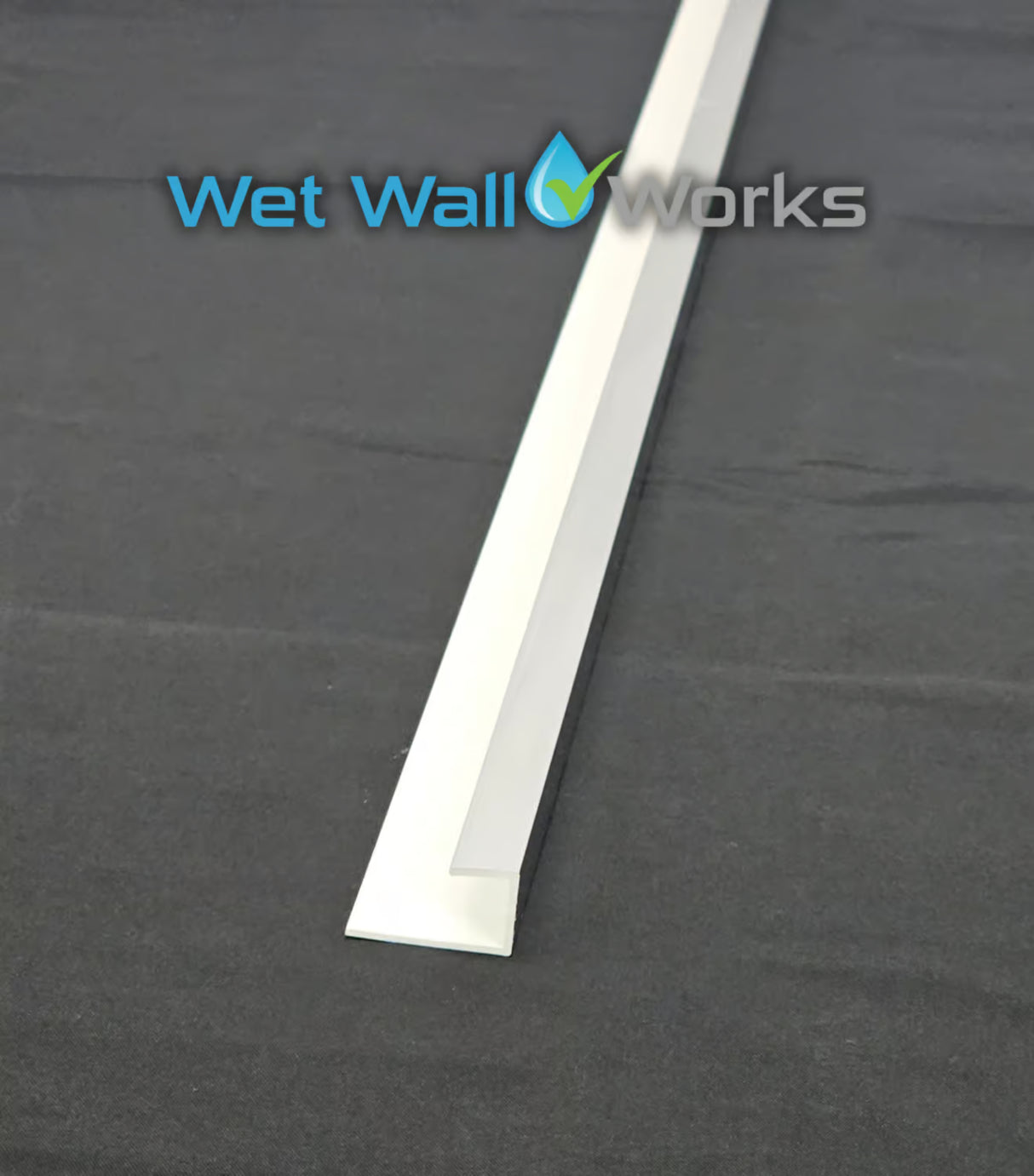 End Cap Trim - Chrome - for Wet Wall Panels - 2400mm (h)