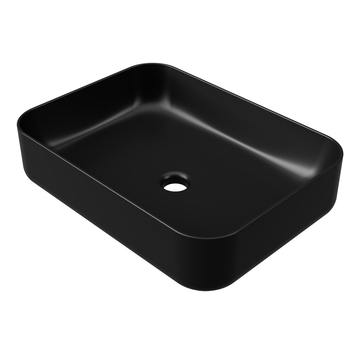 An image of Timberline's Enchant Basin 500mm Black Matt
