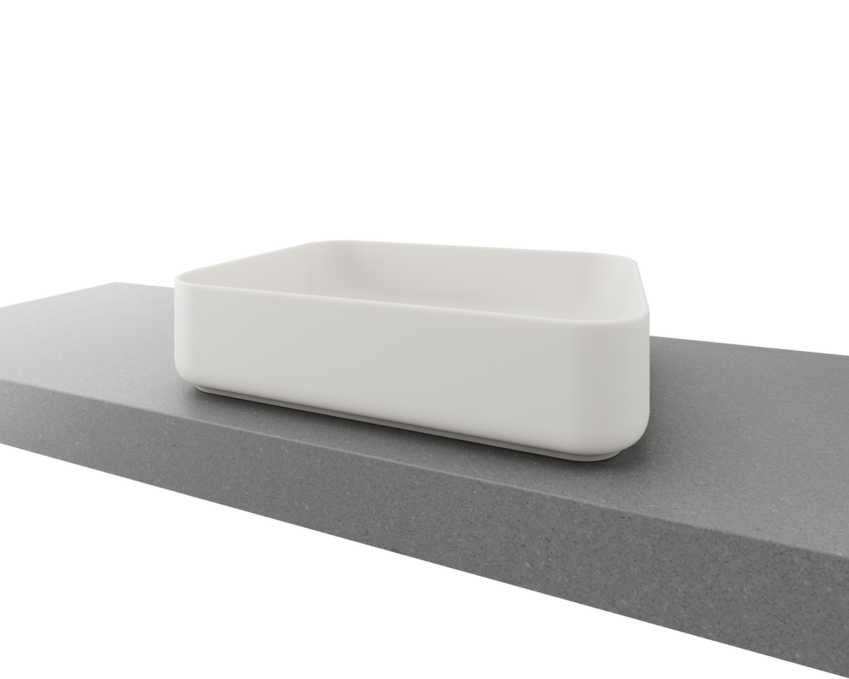 An image of Timberline's Enchant Basin 500mm White Matt