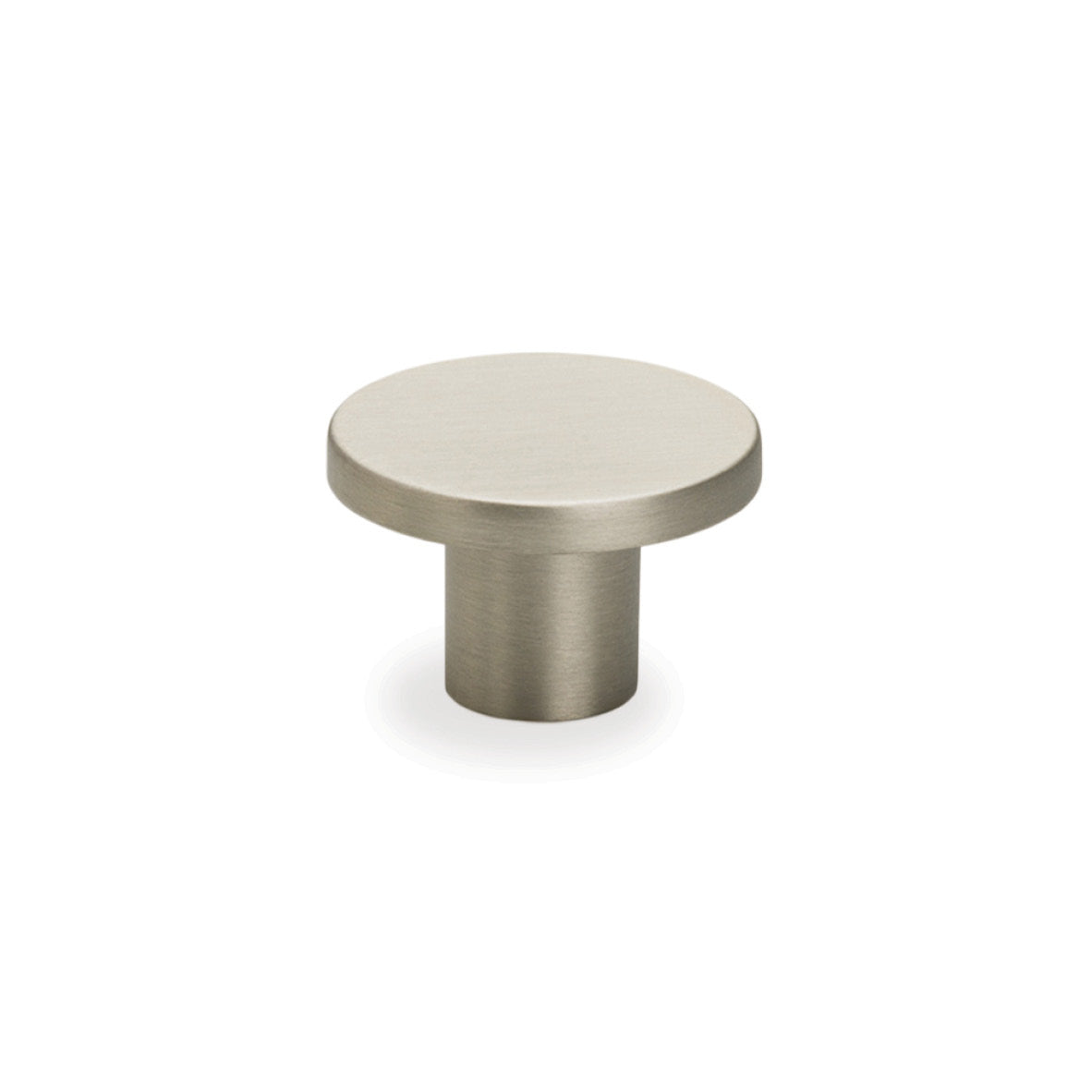 Flat Knob 26mm Brushed Nickel Handle (FLA-H-26-BN)