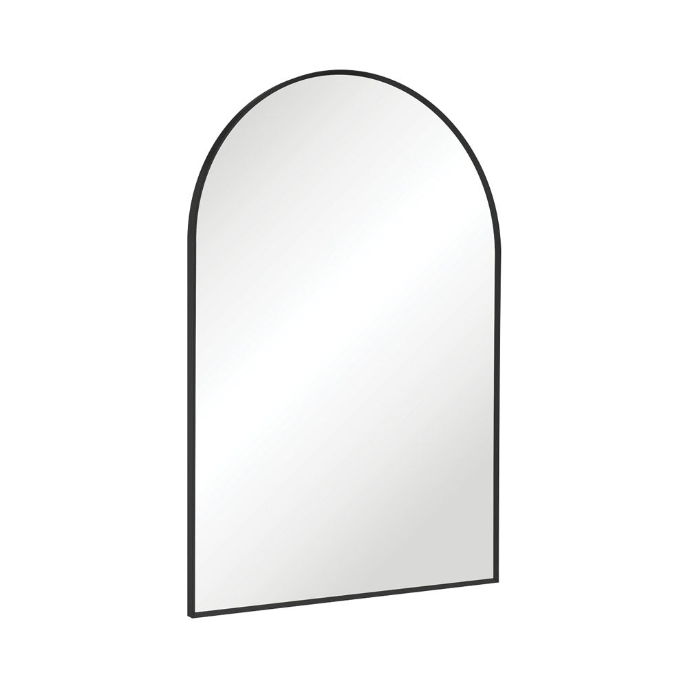 Arch Matt Black Framed Mirror