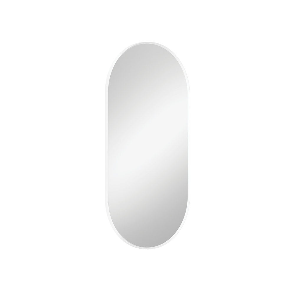 Empire Matt White Framed Mirror, 450 x 900mm