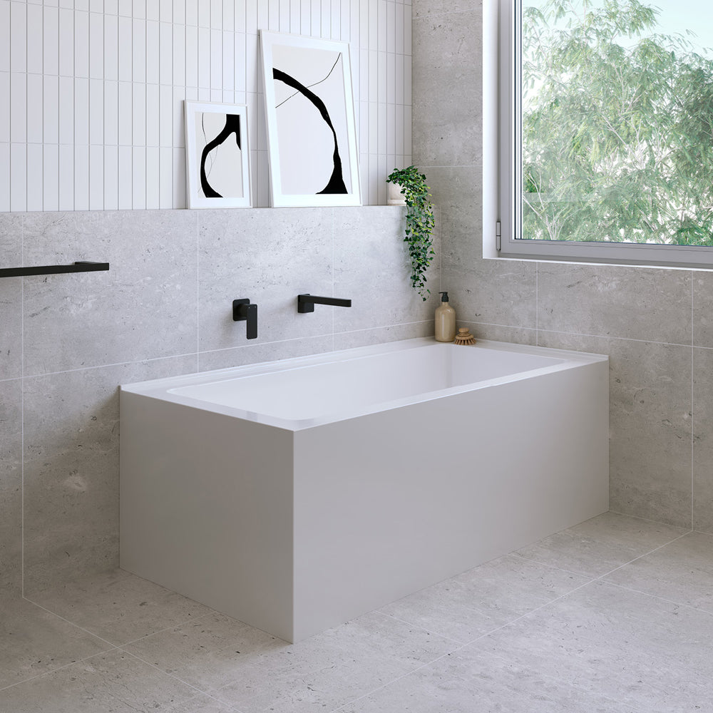 Sentor Left-Hand Acrylic Corner Bath, 1500mm