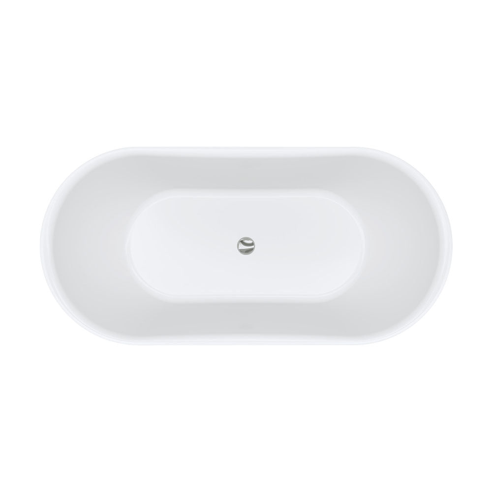 Windsor Freestanding Acrylic Bath, 1500mm, Matt Black