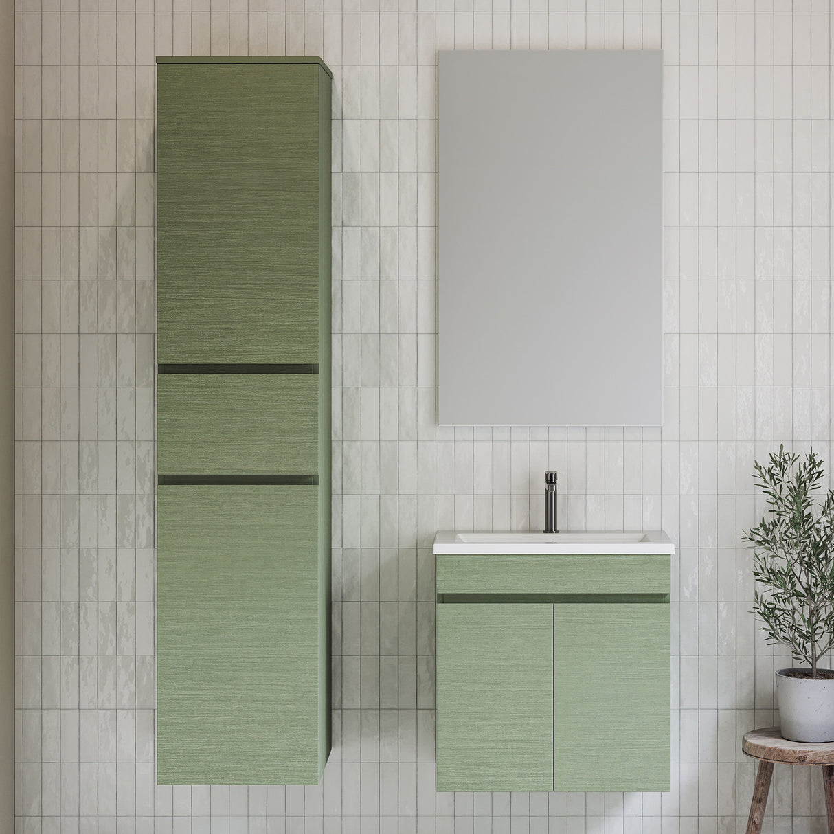 Fraser Tallboy 400mm Wall Hung Platinum Collection