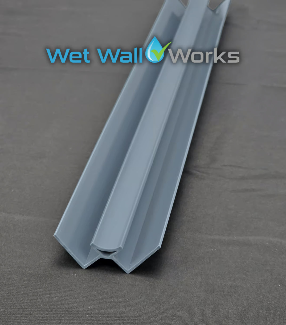 Internal Corner Trim - Grey - for Wet Wall Panels - 2400mm (h)