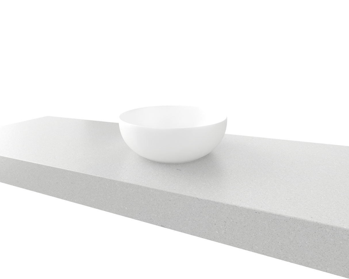 An image of Timberline's Jessie Basin 320mm White Matt