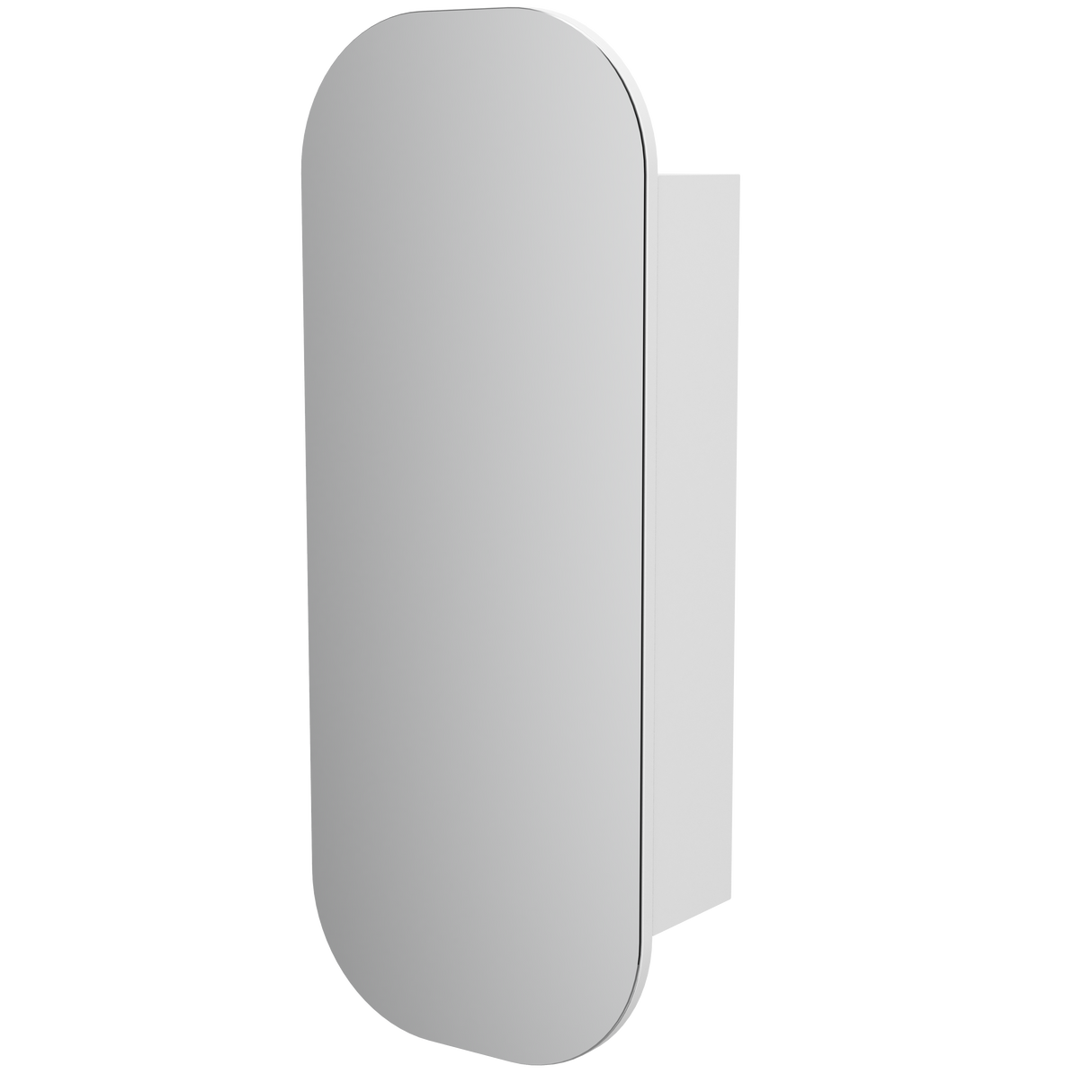 Jazz Arch Mirror Cabinet 400mm Single Door Platinum Collection (JZA-SC-400-S-P)