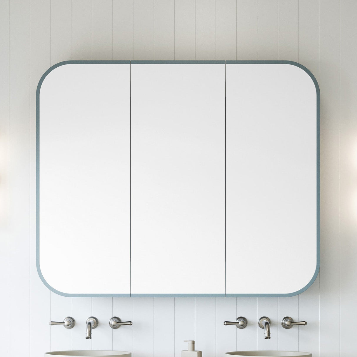 Jazz Arch Frame Mirror Cabinet 1230mm Three Door Gold Collection (JZAF-SC-1230-3-G)