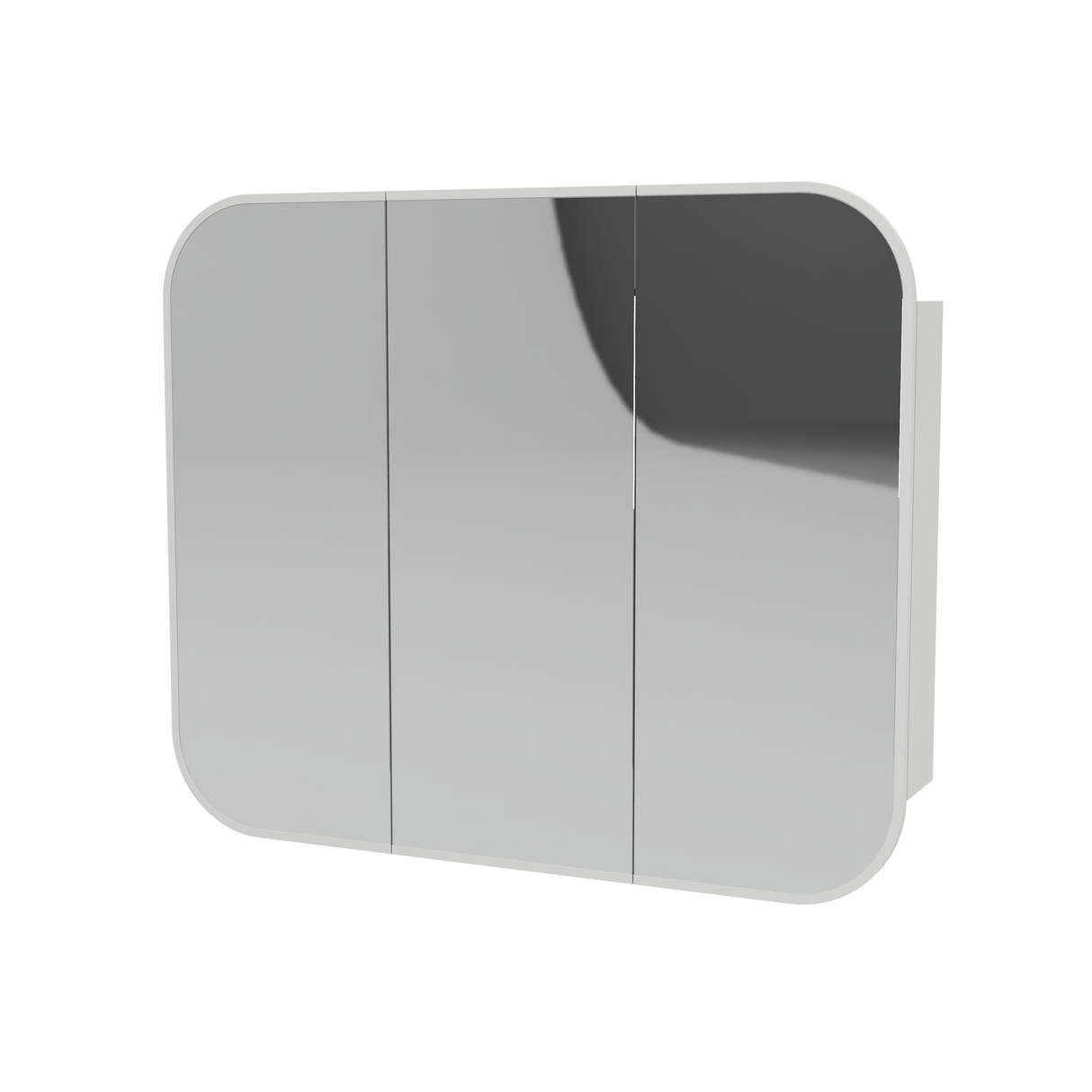 Jazz Arch Frame Mirror Cabinet 1230mm Three Door Platinum Collection (JZAF-SC-1230-3-P)
