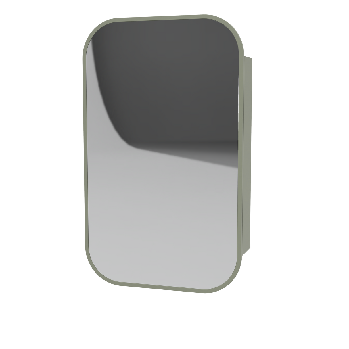 Jazz Arch Frame Mirror Cabinet 630mm Single Door Platinum Collection (JZAF-SC-630-S-P)
