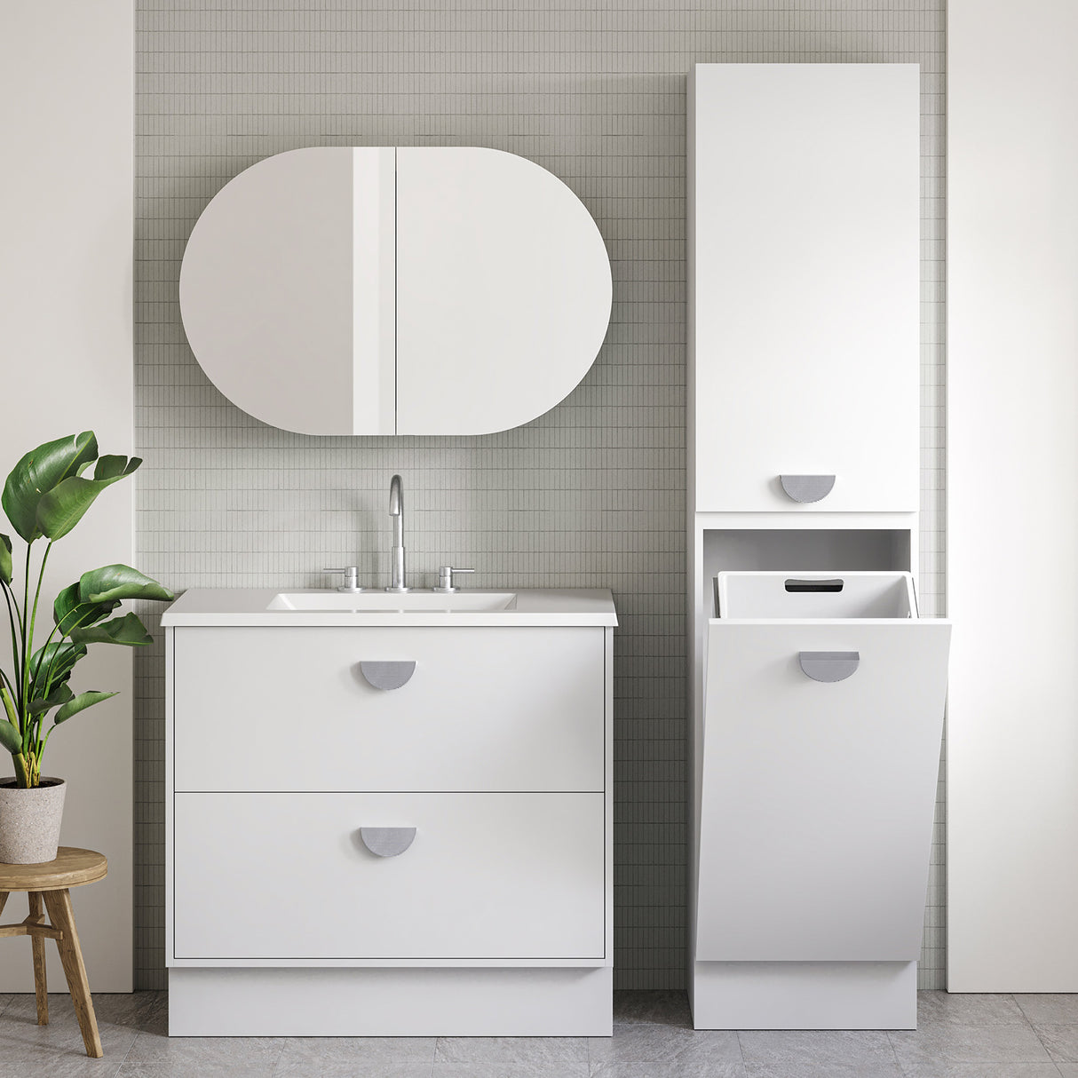 Lincoln Tallboy 450mm Floor Standing Gold Collection
