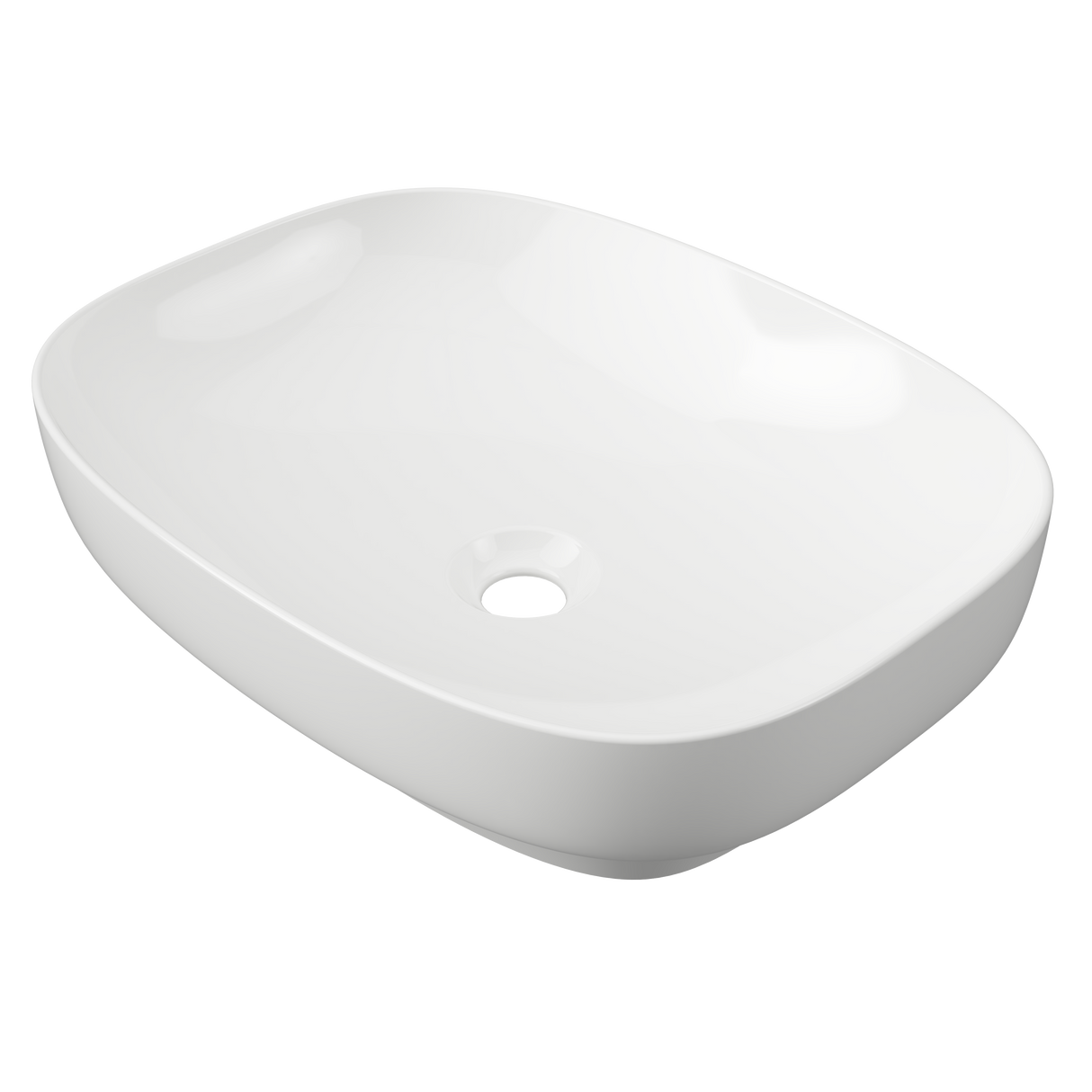 An image of Timberline's Lorenzo Basin 500mm White Gloss