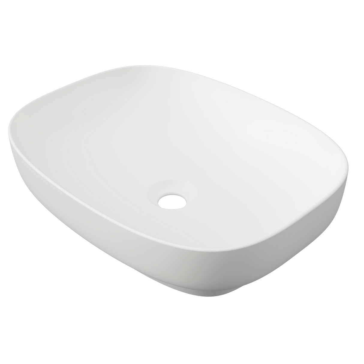 An image of Timberline's Lorenzo Basin 500mm White Matt