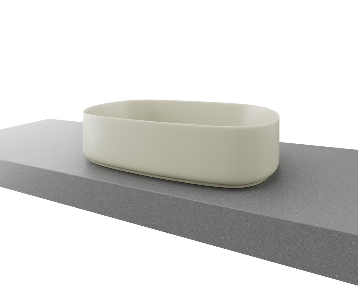 An image of Timberline's Myrtle Basin 550mm Ivory Matt