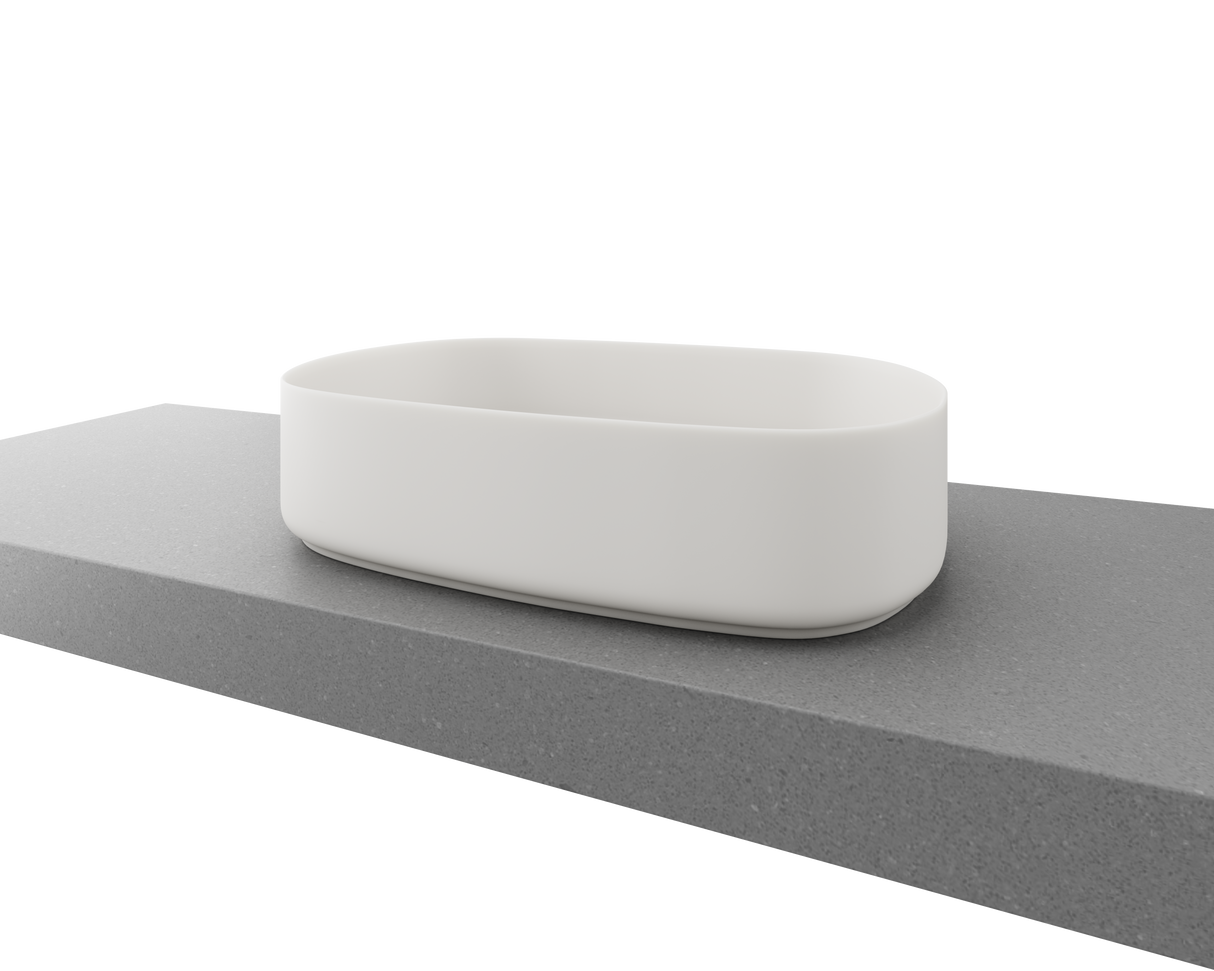 An image of Timberline's Myrtle Basin 550mm White Matt