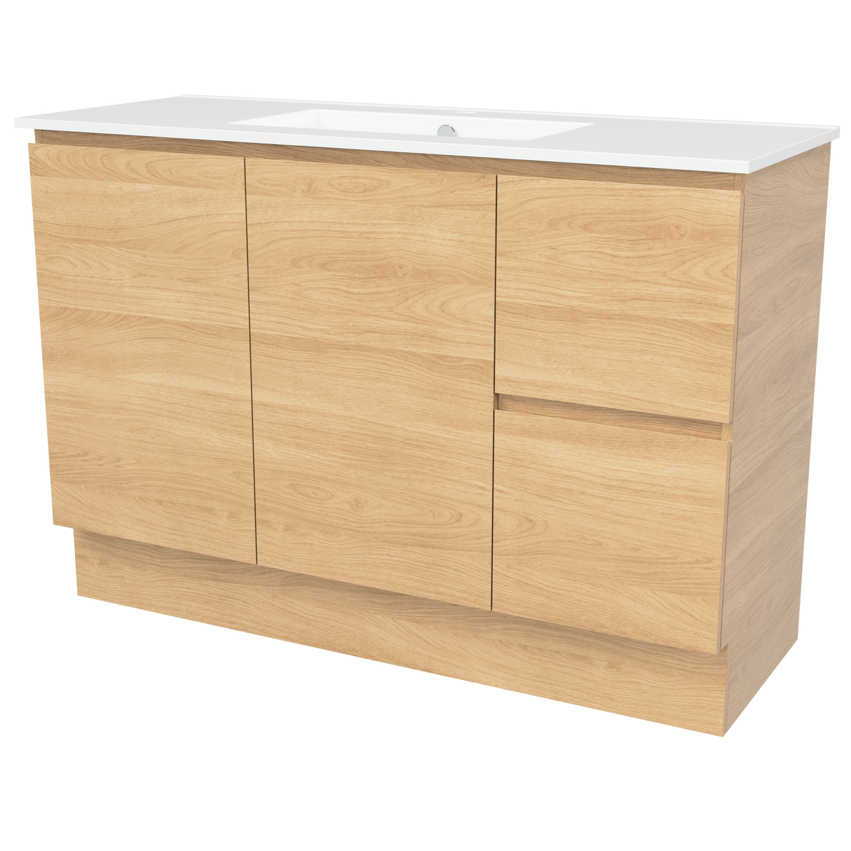 Nevada Vanity 1200mm Centre Bowl Alpha Top Floor standing (NEV-V-1200-C-APH-F)