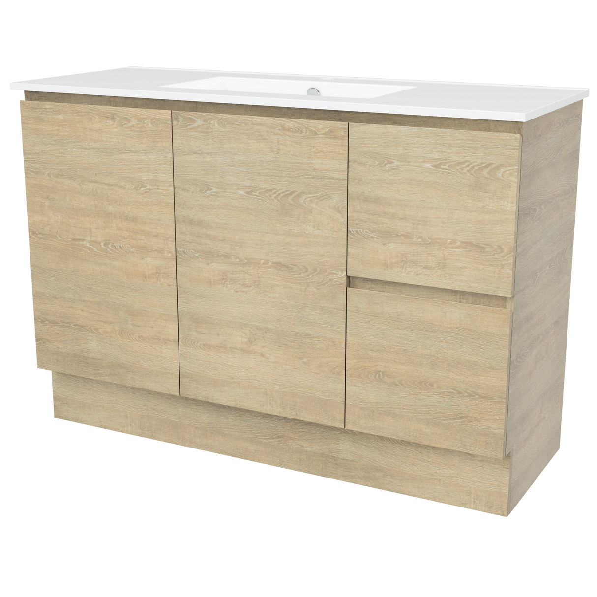 Nevada Vanity 1200mm Centre Bowl Alpha Top Floor standing (NEV-V-1200-C-APH-F)