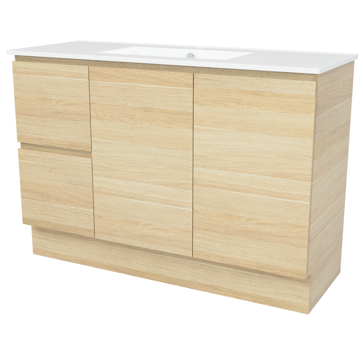 Nevada Vanity 1200mm Centre Bowl Alpha Top Floor standing (NEV-V-1200-C-APH-F)