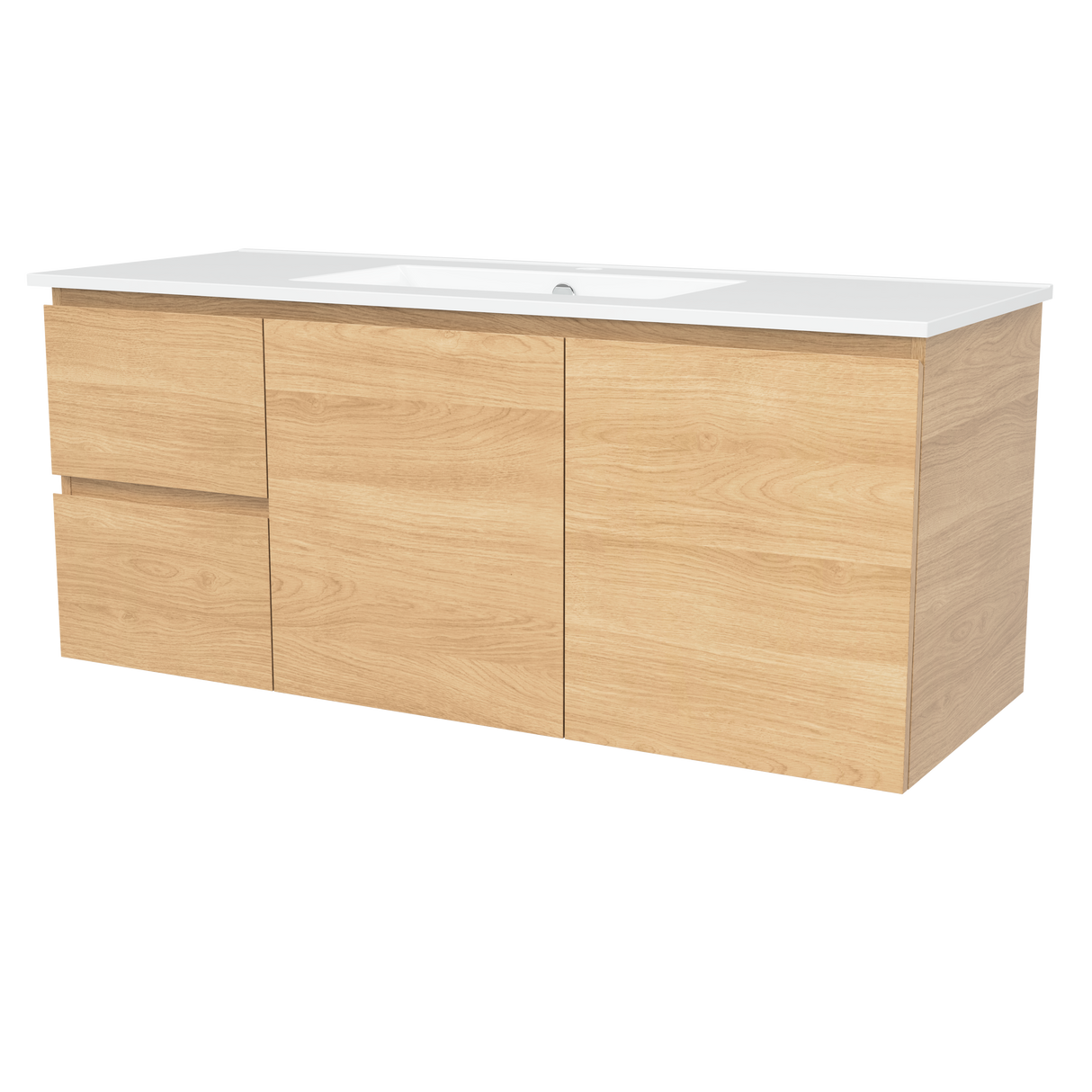 Nevada Vanity 1200mm Centre Bowl Alpha Top Wall hung (NEV-V-1200-C-APH-W)