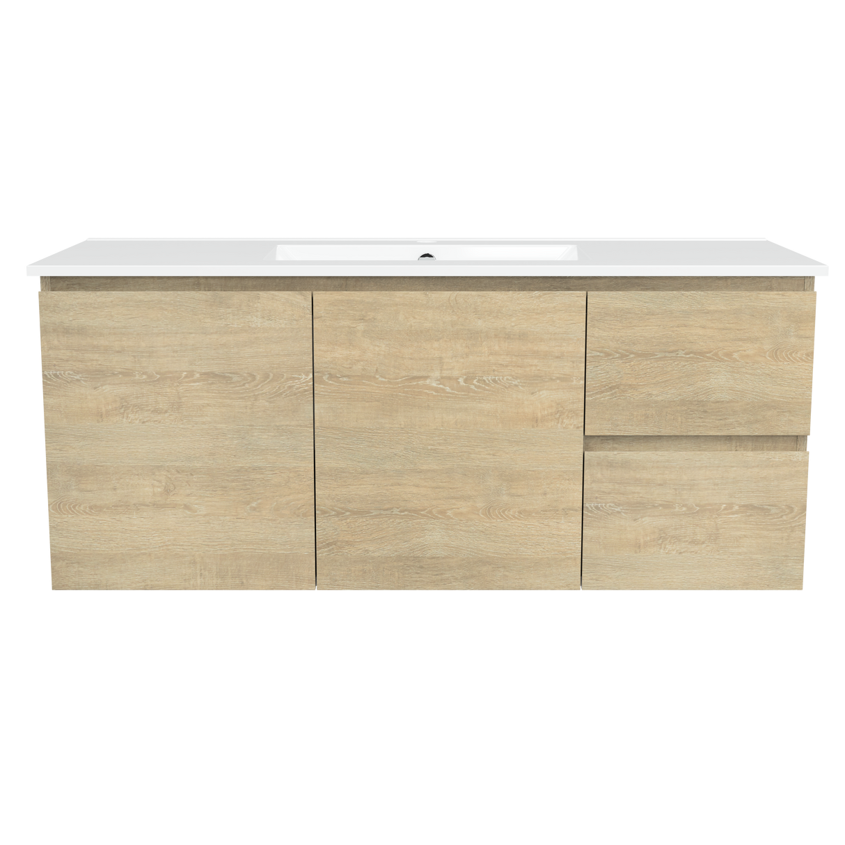 Nevada Vanity 1200mm Centre Bowl Alpha Top Wall hung (NEV-V-1200-C-APH-W)