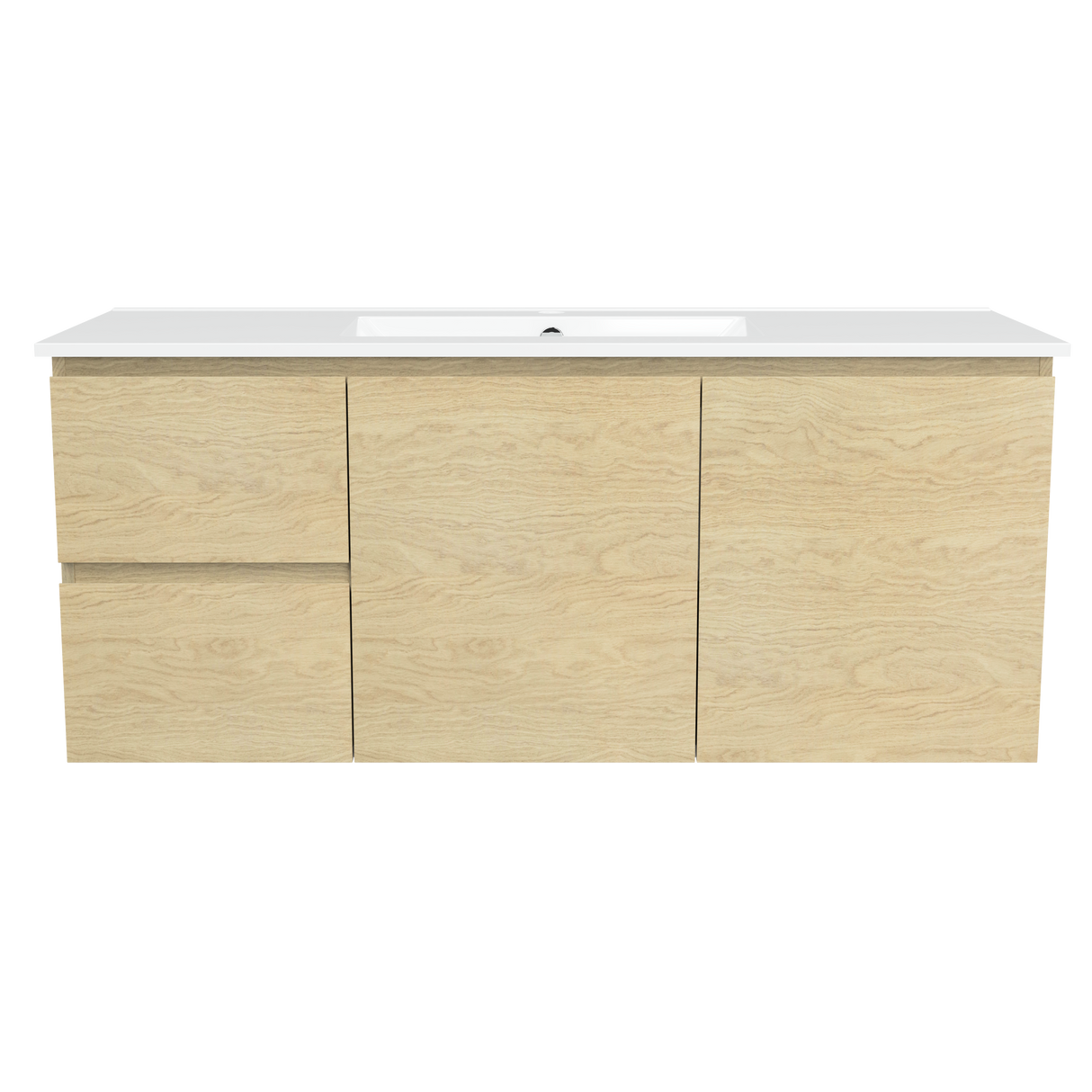 Nevada Vanity 1200mm Centre Bowl Alpha Top Wall hung (NEV-V-1200-C-APH-W)