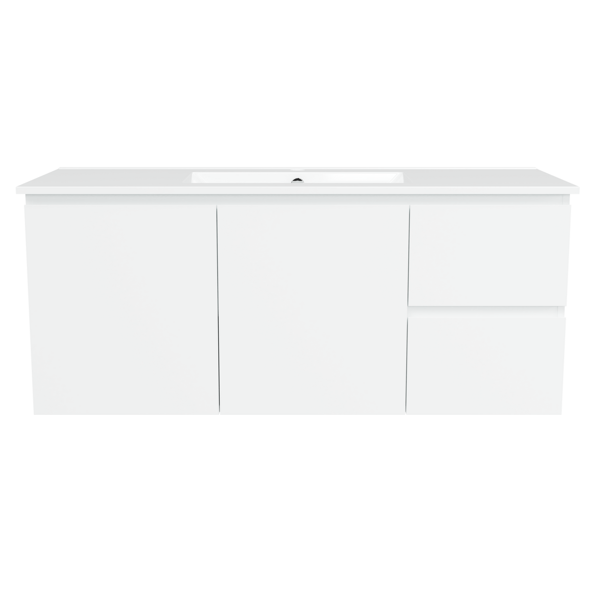Nevada Vanity 1200mm Centre Bowl Alpha Top Wall hung (NEV-V-1200-C-APH-W)