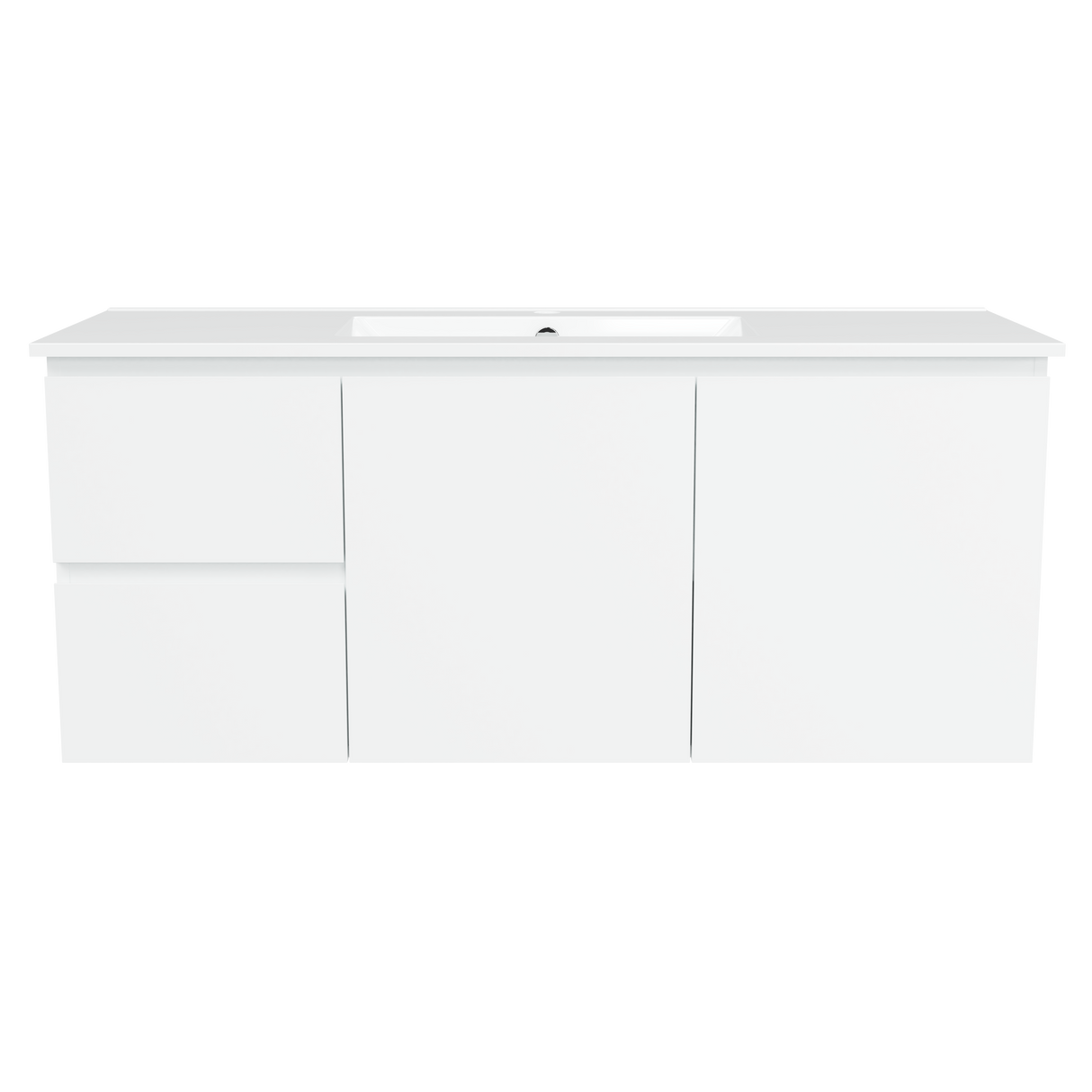 Nevada Vanity 1200mm Centre Bowl Alpha Top Wall hung (NEV-V-1200-C-APH-W)