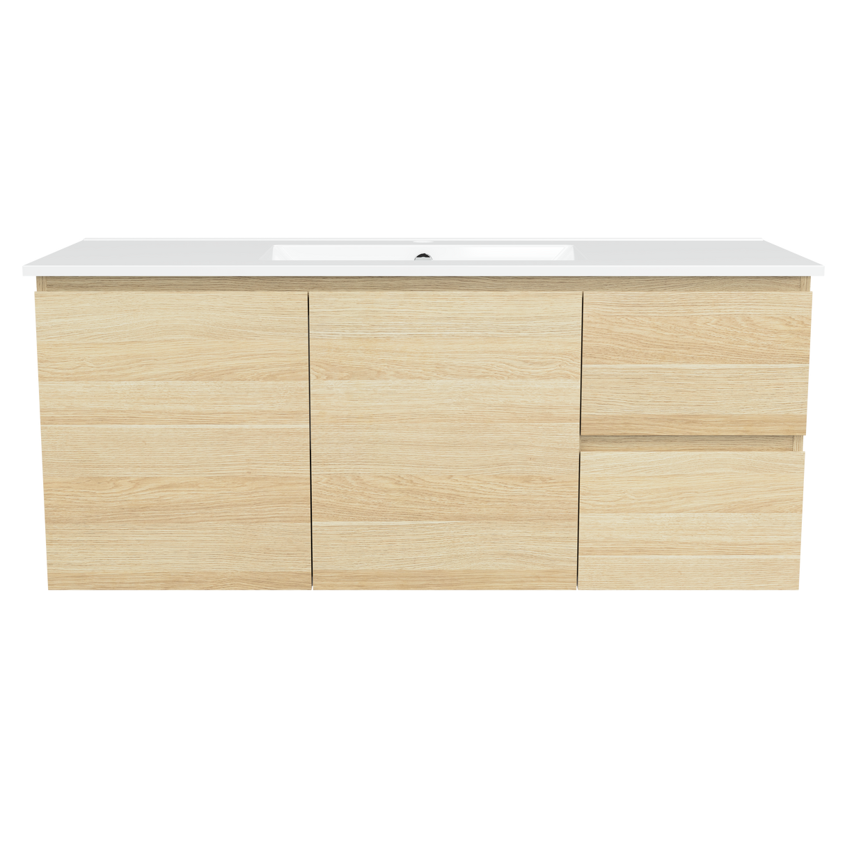 Nevada Vanity 1200mm Centre Bowl Alpha Top Wall hung (NEV-V-1200-C-APH-W)
