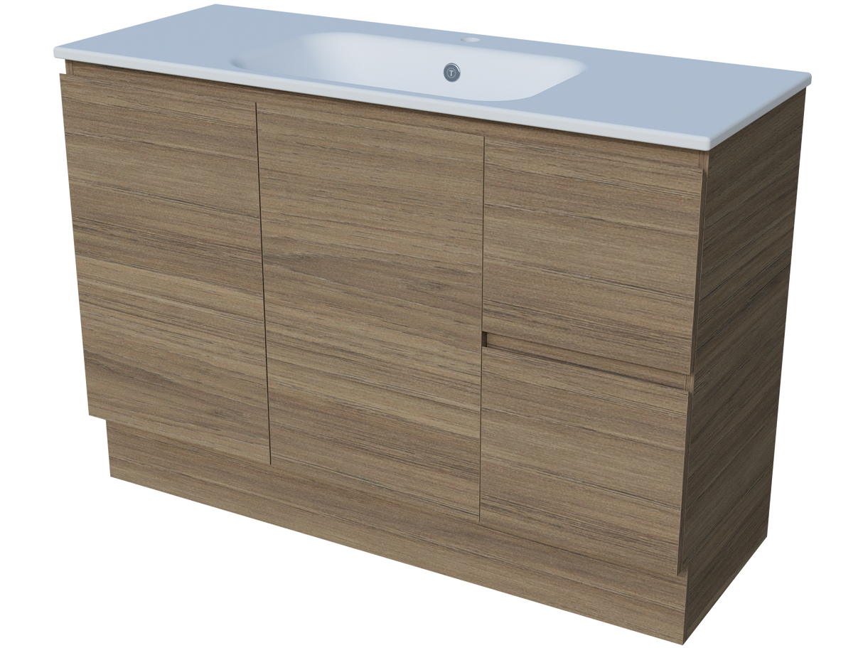 Nevada Vanity 1200mm Centre Bowl Haven Top Floor standing (NEV-V-1200-C-HVN-F)