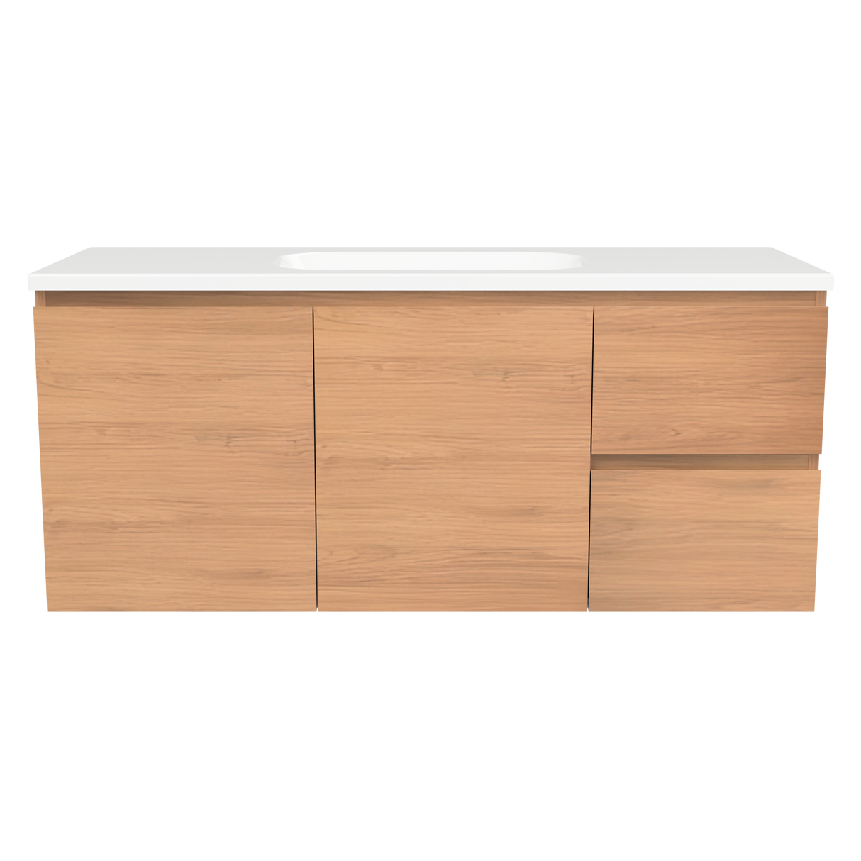 Nevada Vanity 1200mm Centre Bowl Stadium Top Wall hung (NEV-V-1200-C-STD-W)