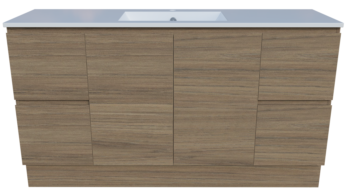 Nevada Vanity 1500mm Centre Bowl Alpha Top Floor standing (NEV-V-1500-C-APH-F)