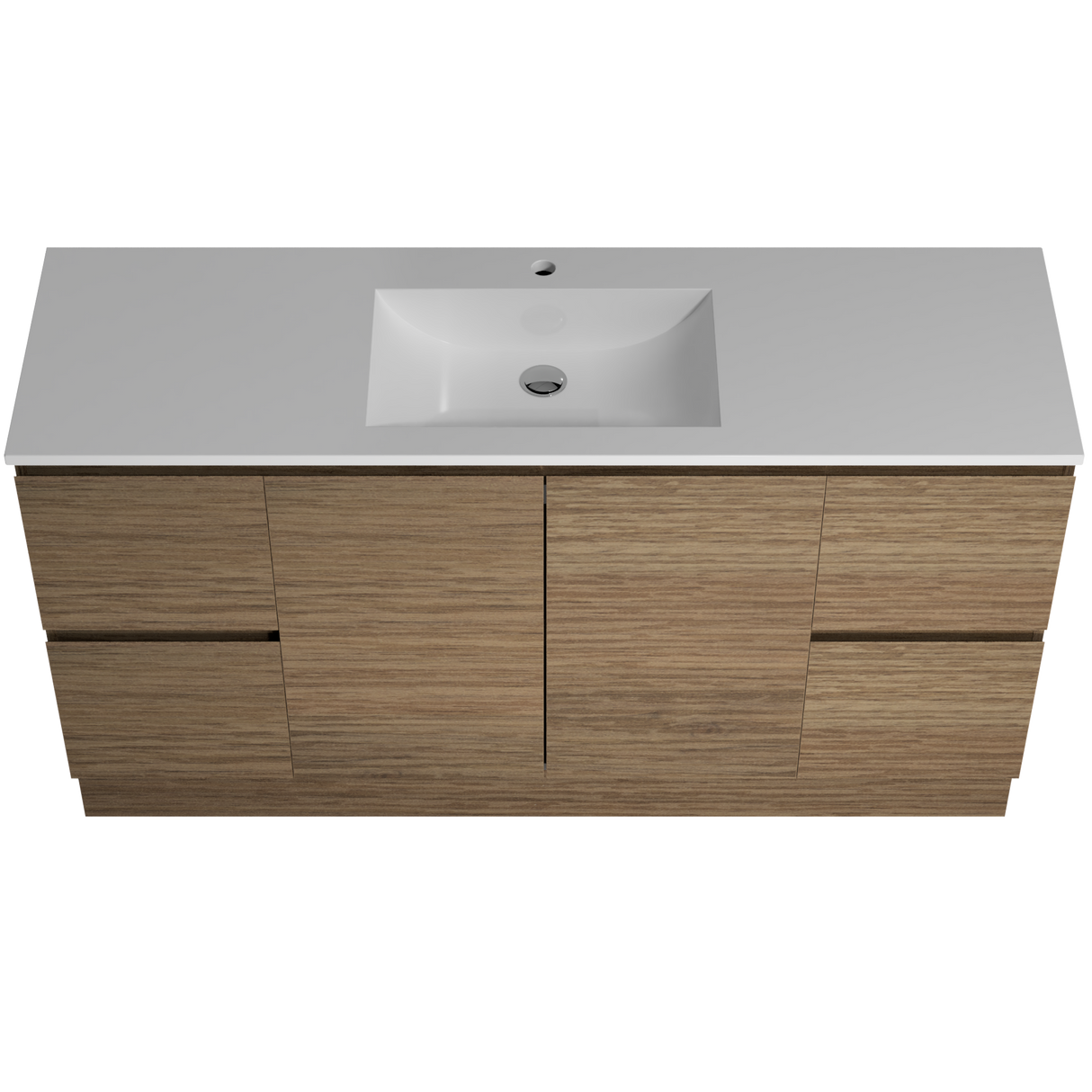 Nevada Vanity 1500mm Centre Bowl Regal Top Floor standing (NEV-V-1500-C-REG-F)