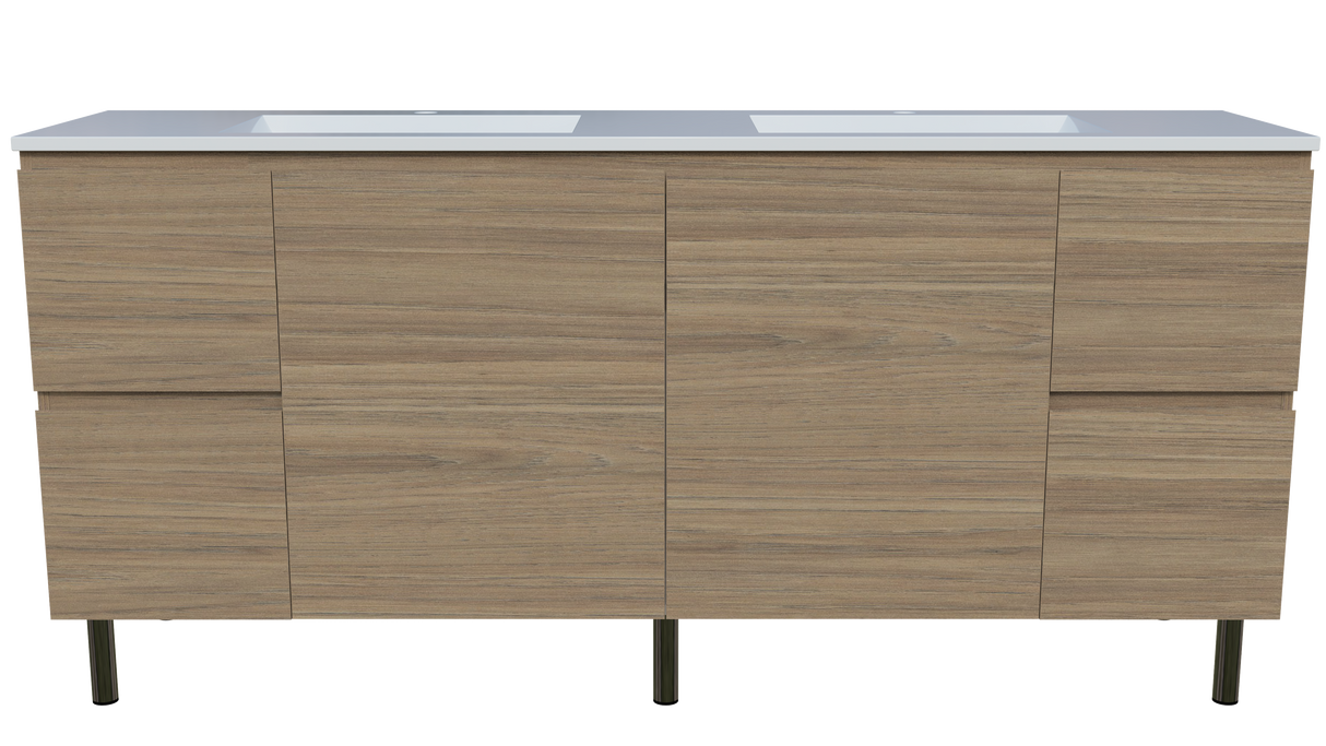 Nevada Vanity 1800mm Double Bowl Regal Top On Legs (NEV-V-1800-D-REG-L)